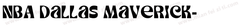 NBA Dallas Maverick字体转换